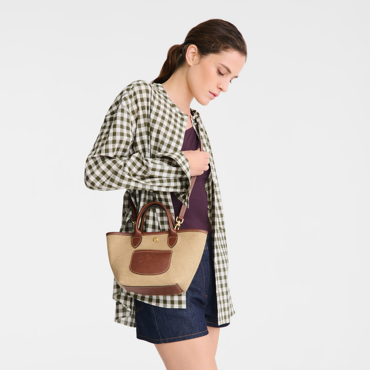 Longchamp - Le Pliage XS Basket Bag Brown Canvas