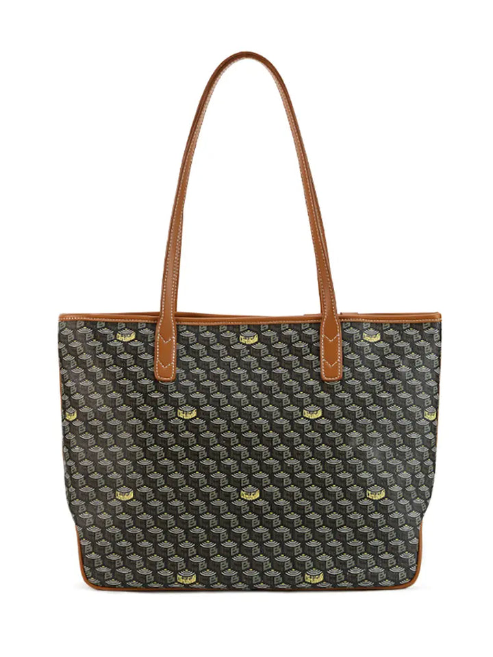 Vintage Monogram Large Capacity Horizontal Tote Bag