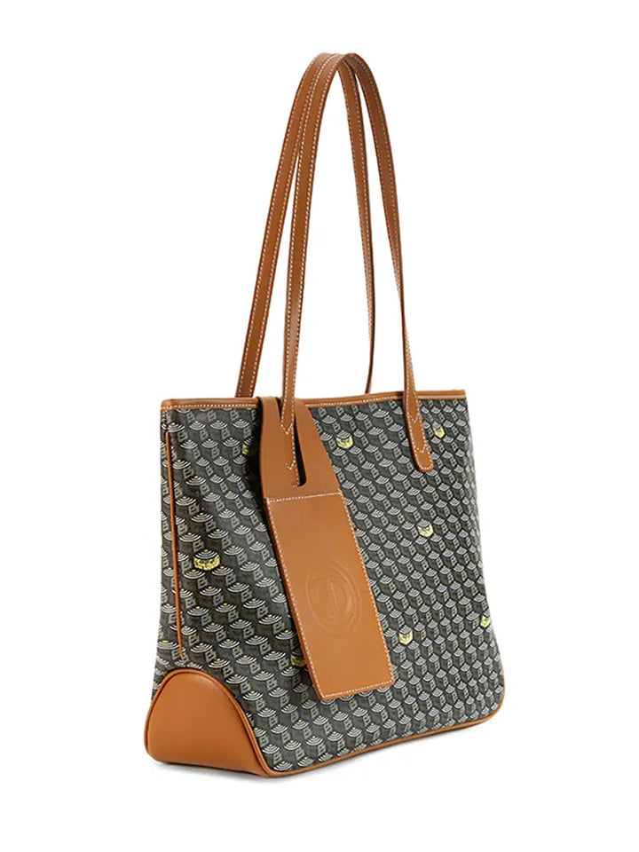 Vintage Monogram Large Capacity Horizontal Tote Bag