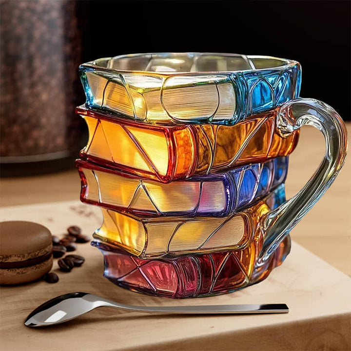 Unique Handmade 3D Happiness Cup for Book Lovers