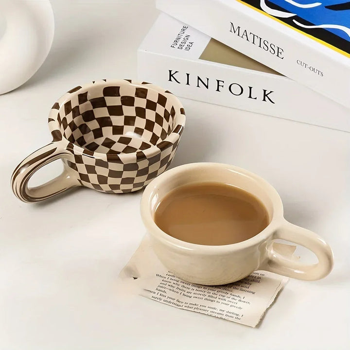Artisan Checkered Morning Mug