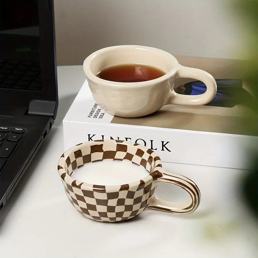 Artisan Checkered Morning Mug
