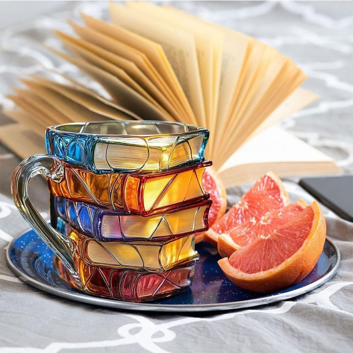 Unique Handmade 3D Happiness Cup for Book Lovers