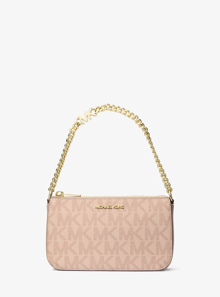 Michael Kors Jet Set Small Signature Logo Chain Pochette