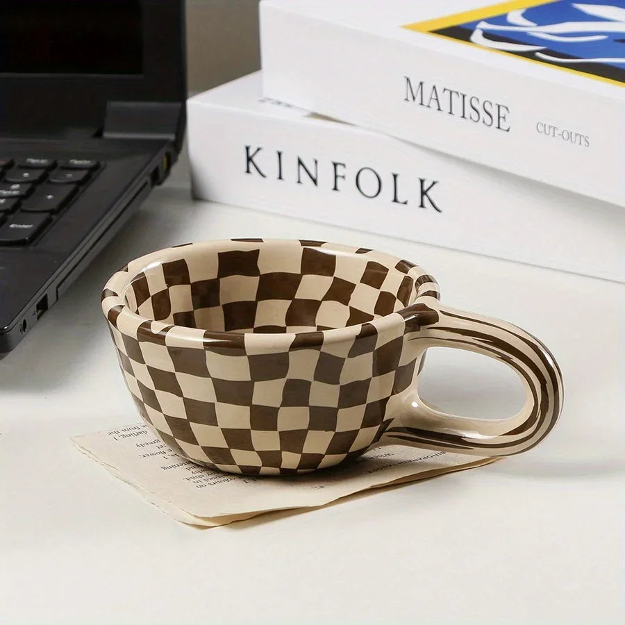 Artisan Checkered Morning Mug