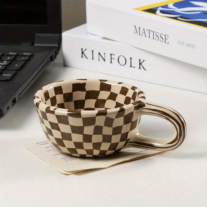 Artisan Checkered Morning Mug