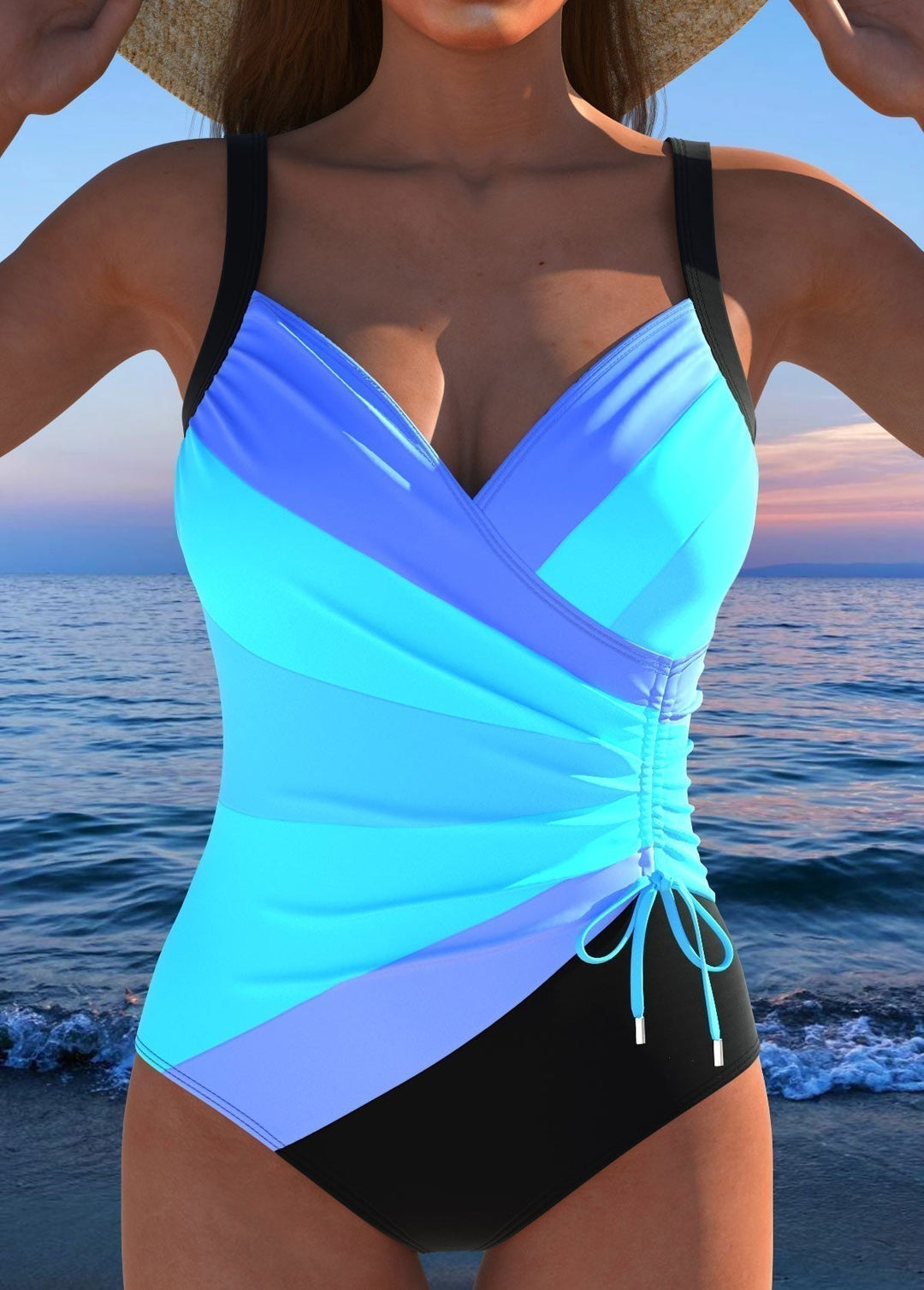 Luxury Swimsuit with Colourful Print