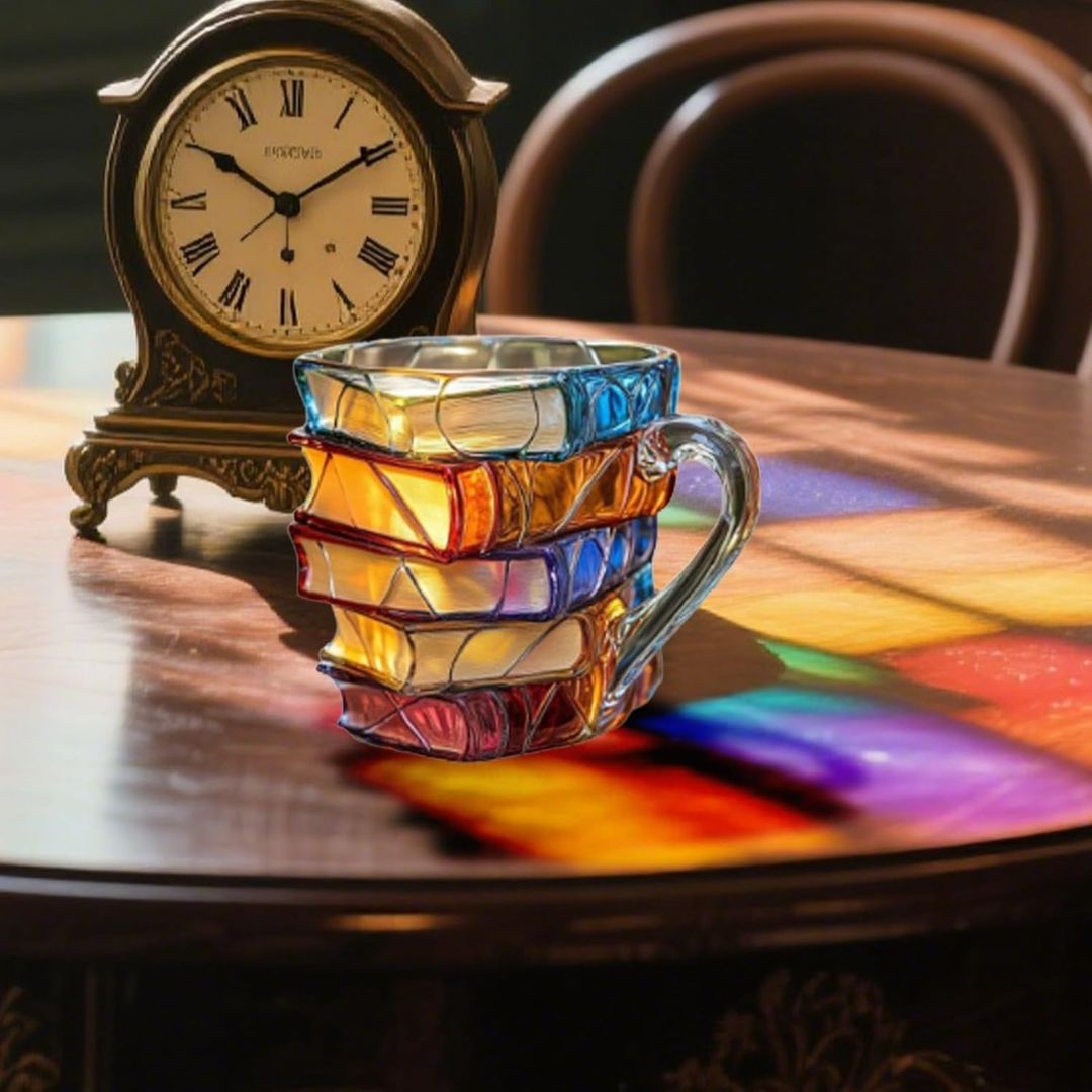 Unique Handmade 3D Happiness Cup for Book Lovers