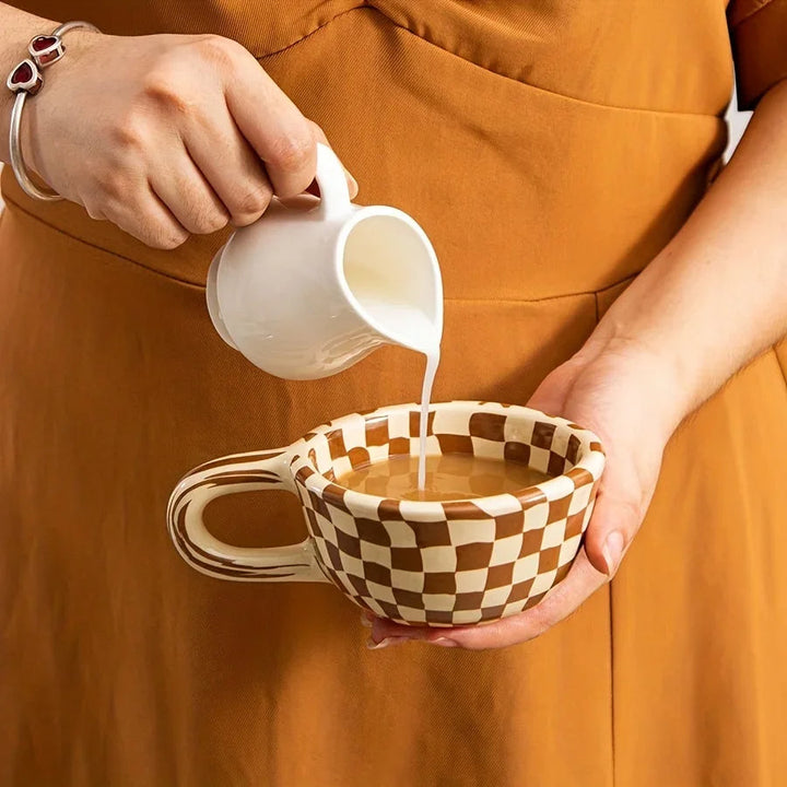 Artisan Checkered Morning Mug