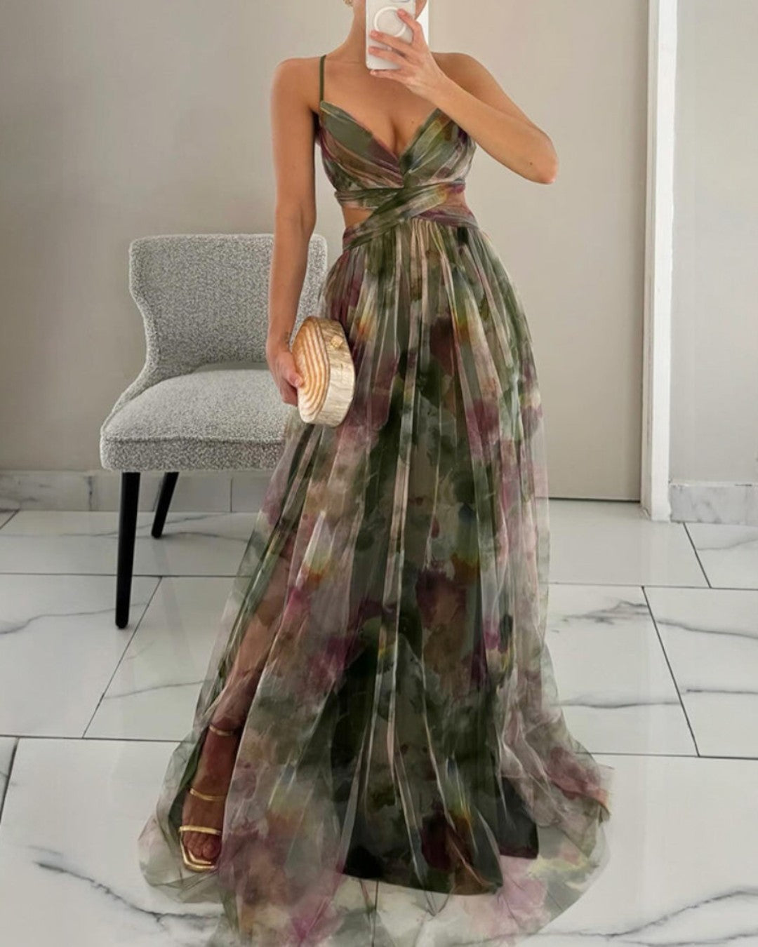 Millie - Elegant Floral Maxi Dress