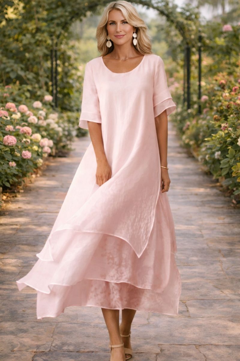 Rose - Flowing Tiered Maxi Dress