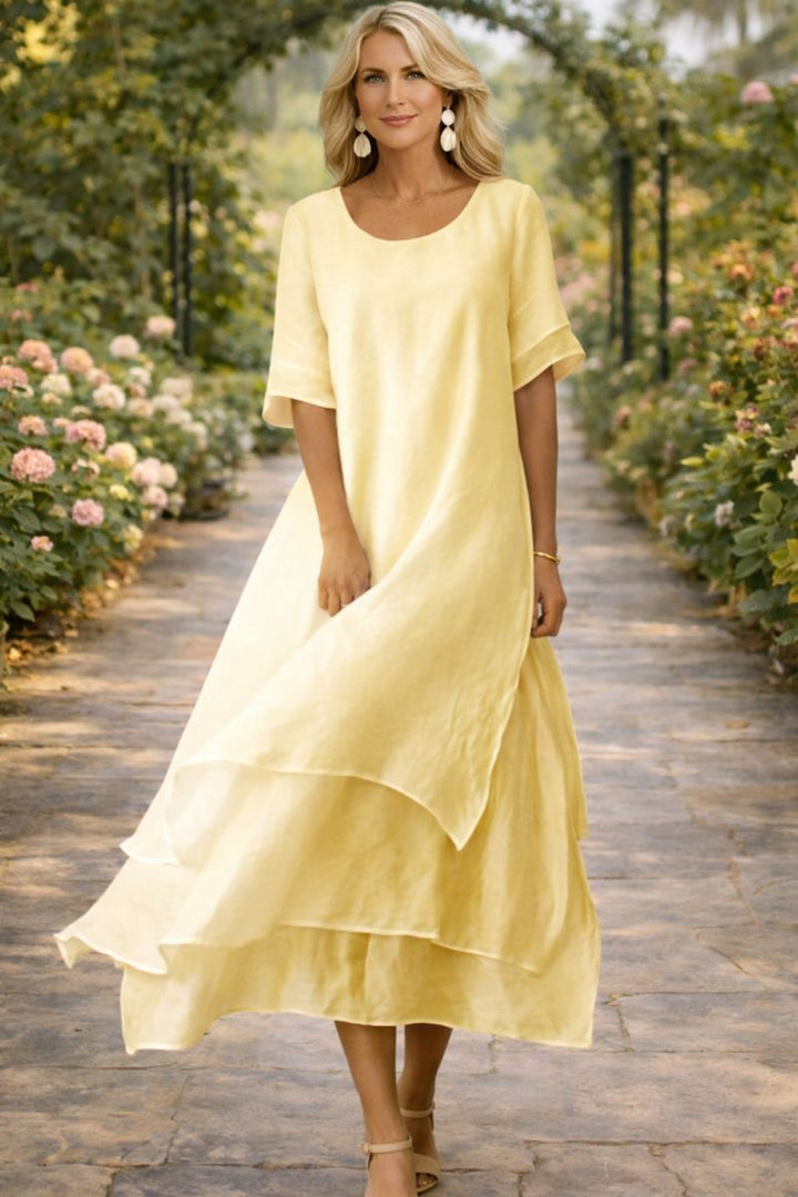 Rose - Flowing Tiered Maxi Dress