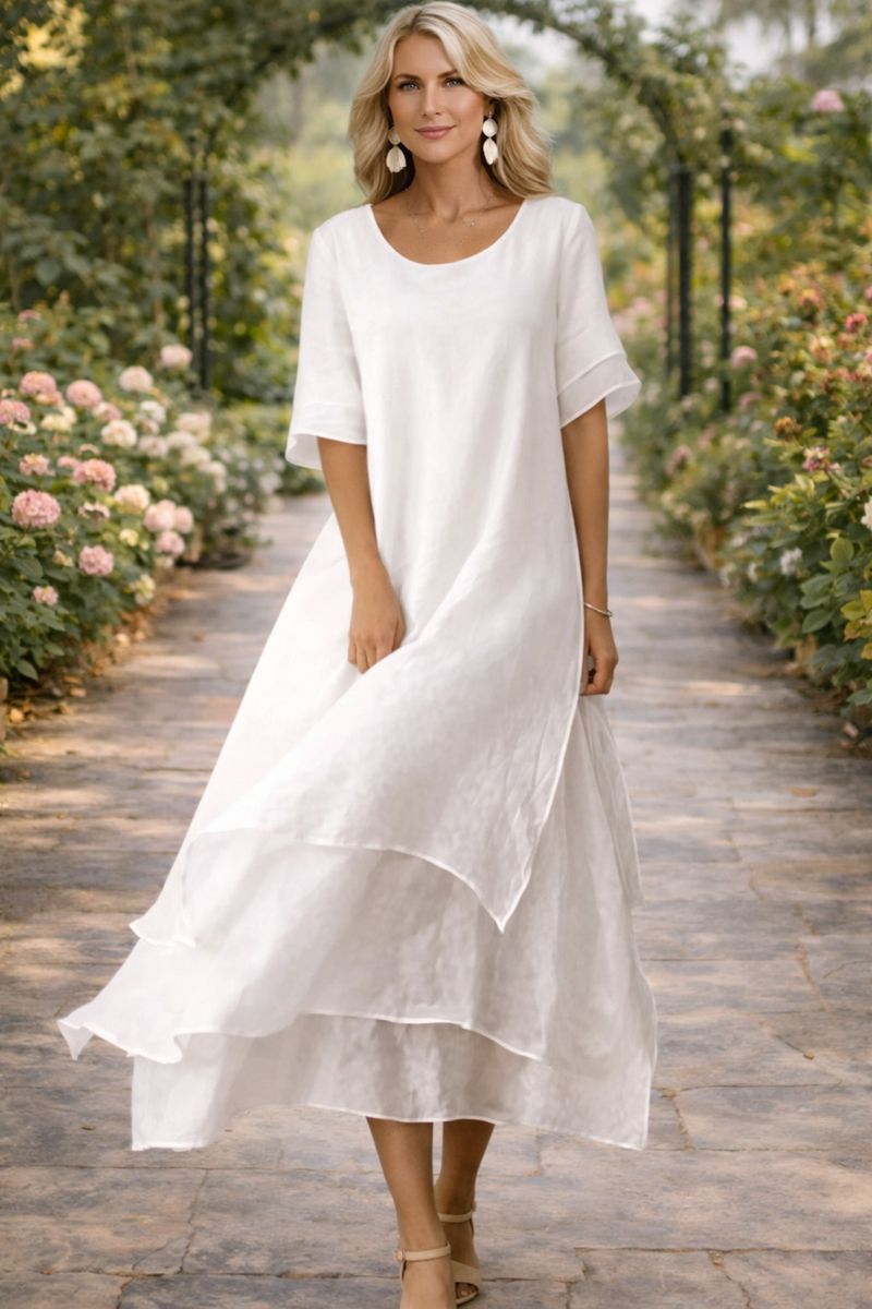 Rose - Flowing Tiered Maxi Dress
