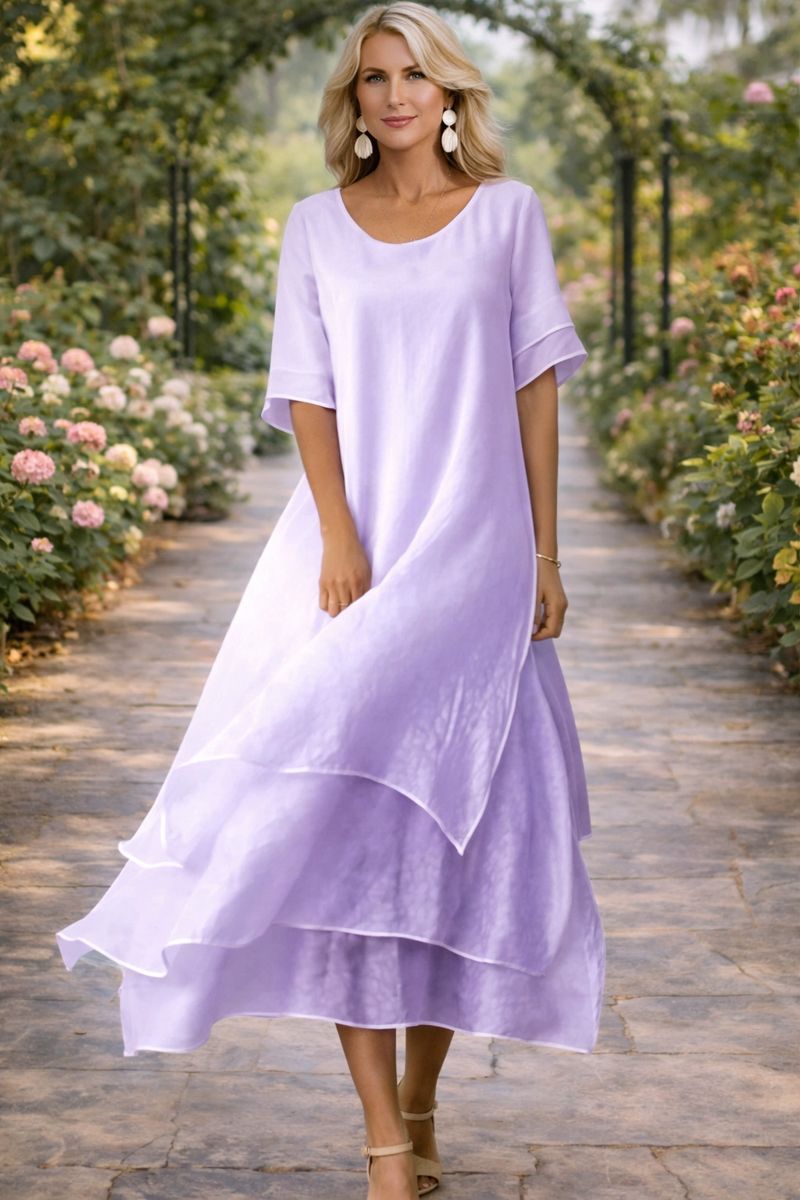 Rose - Flowing Tiered Maxi Dress