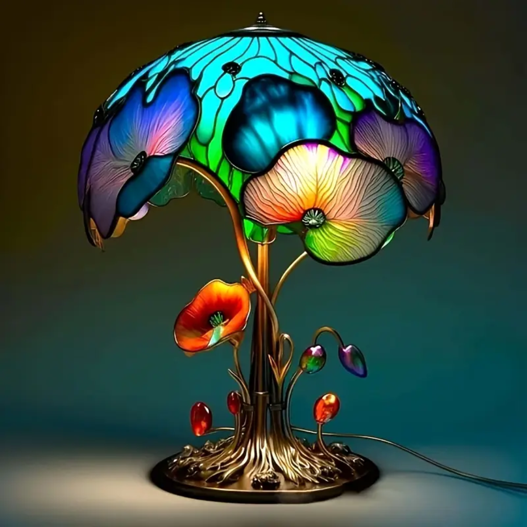 Boho Chic Mushroom Flower Lamp