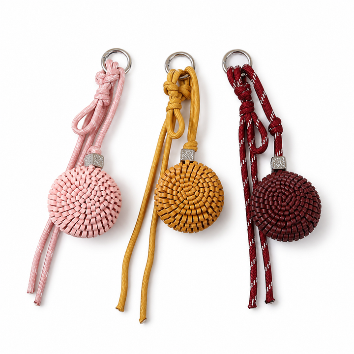 Woven Circle Bag Charm