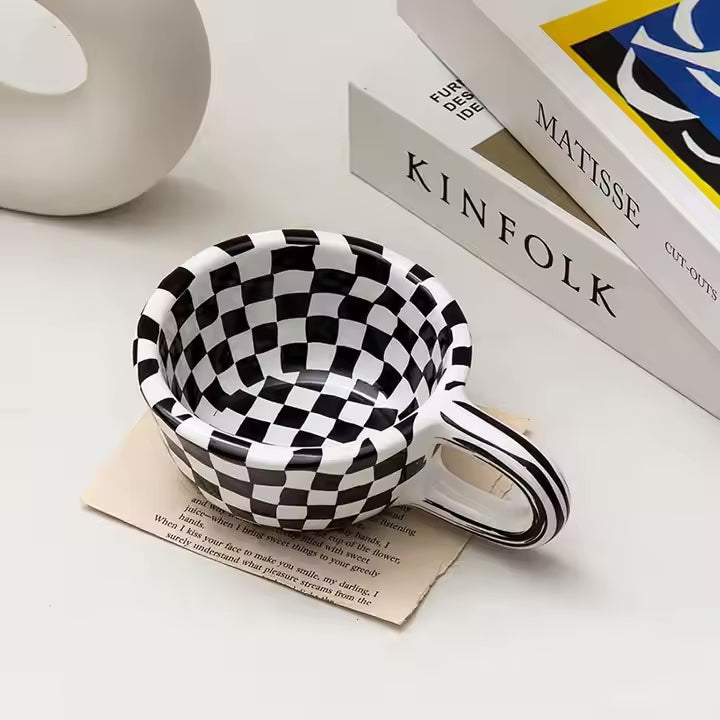 Artisan Checkered Morning Mug