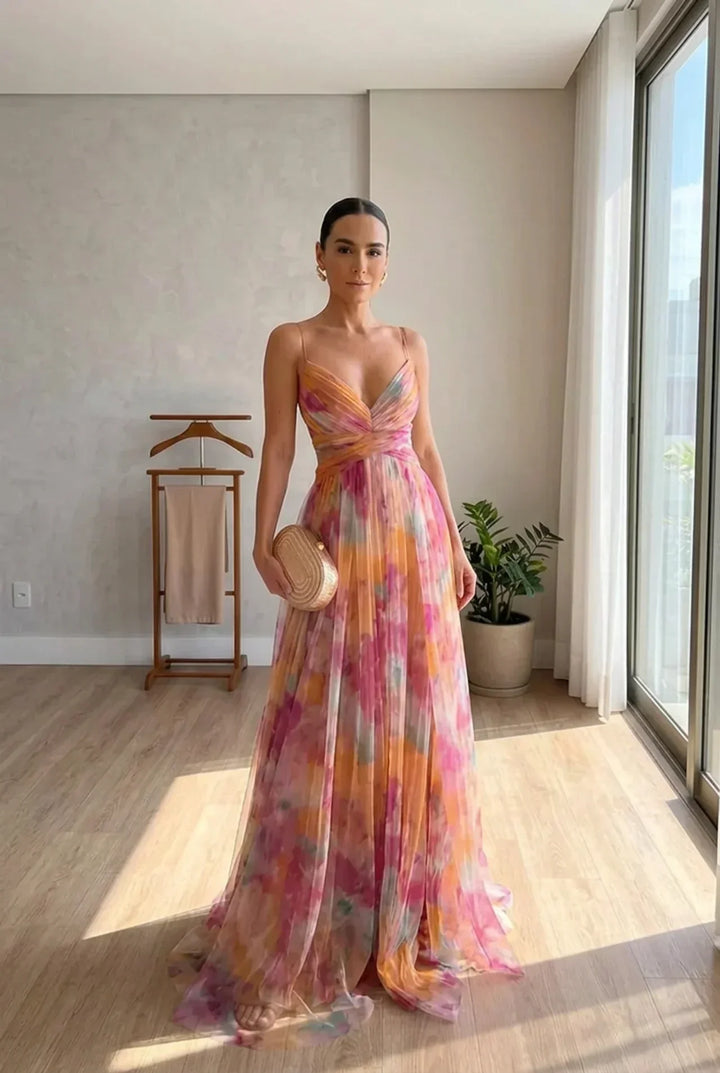 Millie - Elegant Floral Maxi Dress