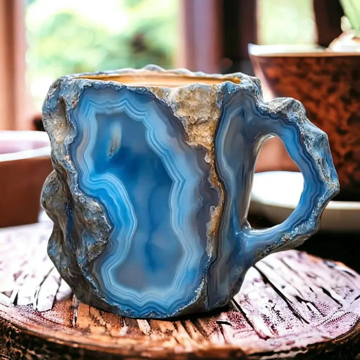 Crystal-infused Mineral Coffee Cups