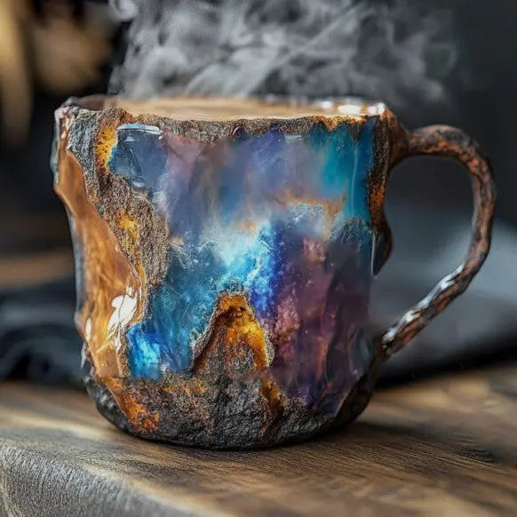 Crystal-infused Mineral Coffee Cups
