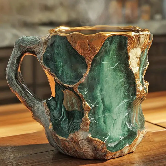 Crystal-infused Mineral Coffee Cups