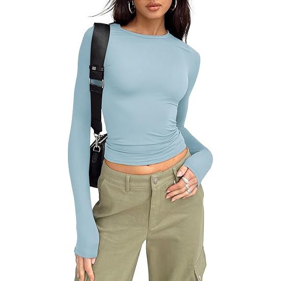 Jill - Casual Long Sleeve Round Neck Top