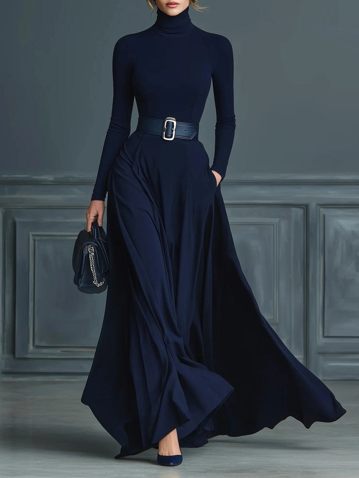 Corliss - High-Neck Maxi Dress
