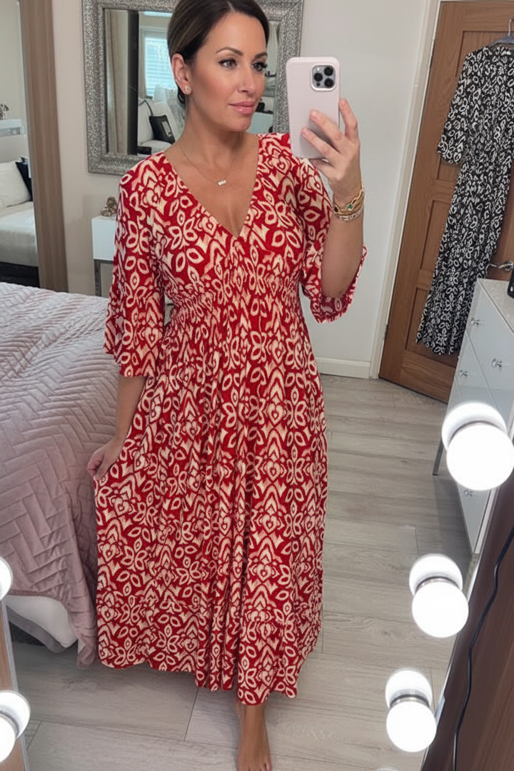 Zara - Casual Bohemian Midi Dress