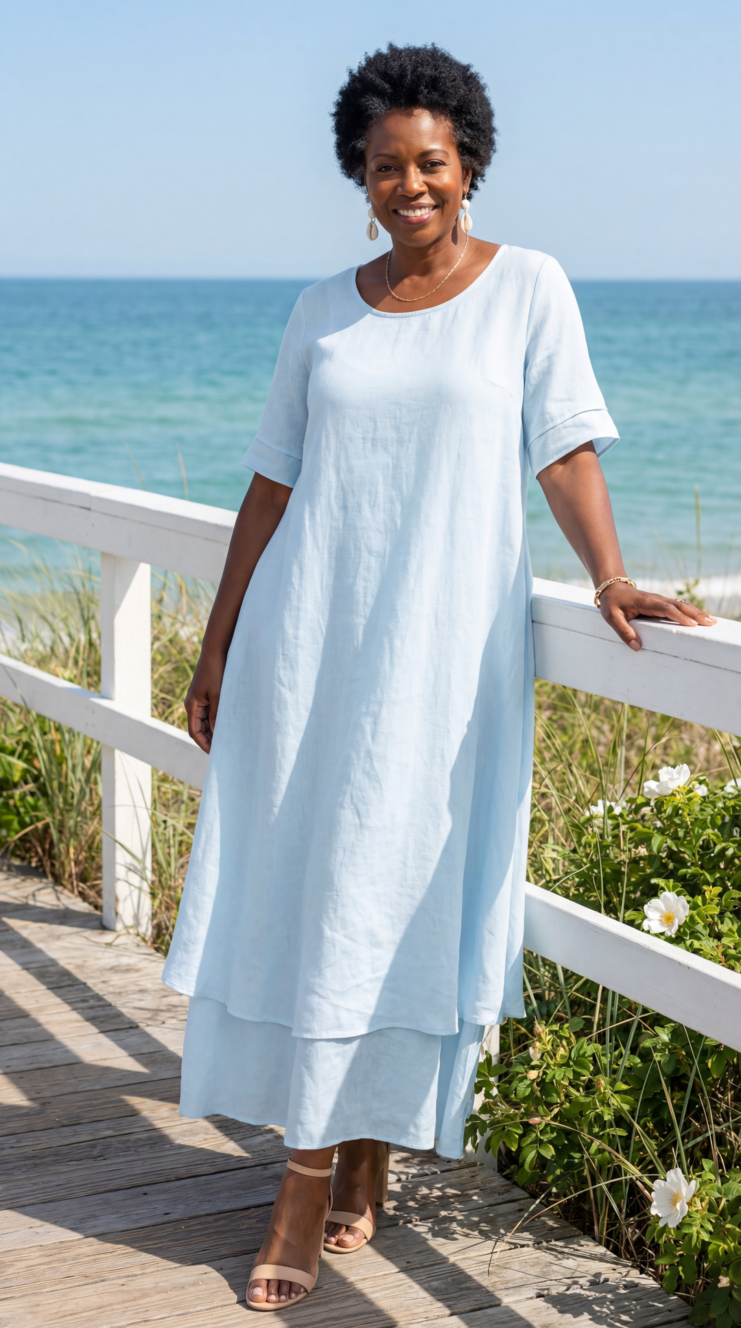 Rose - Flowing Tiered Maxi Dress