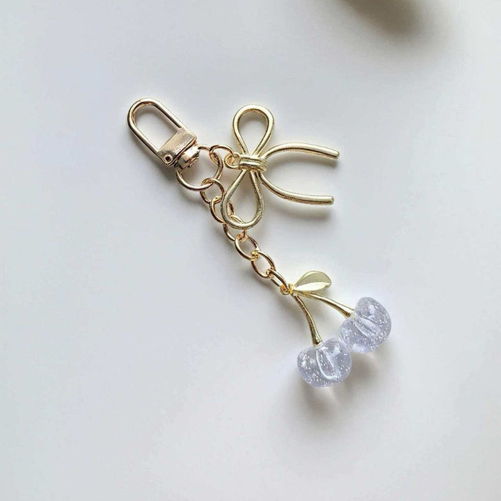 Cherry Charm Bag Keychain