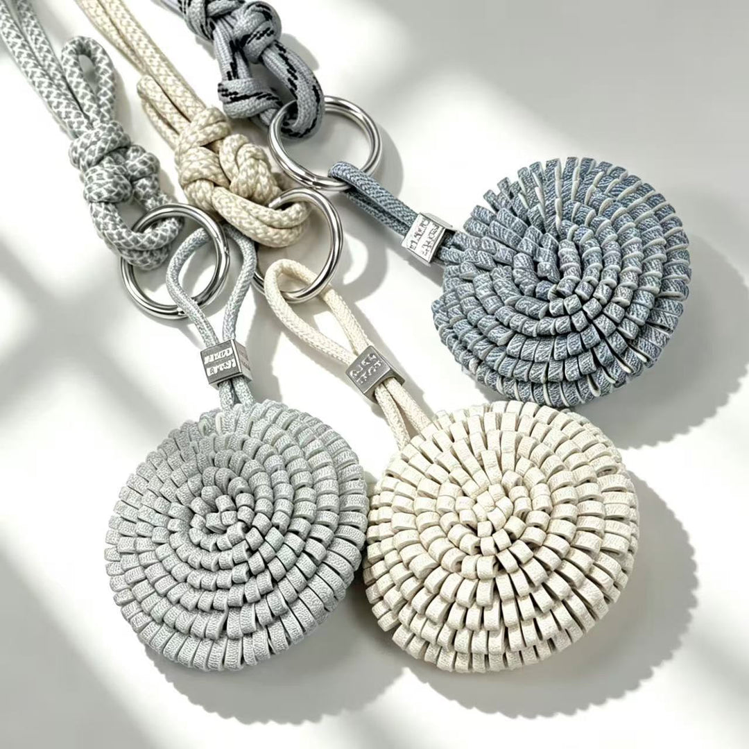 Woven Circle Bag Charm