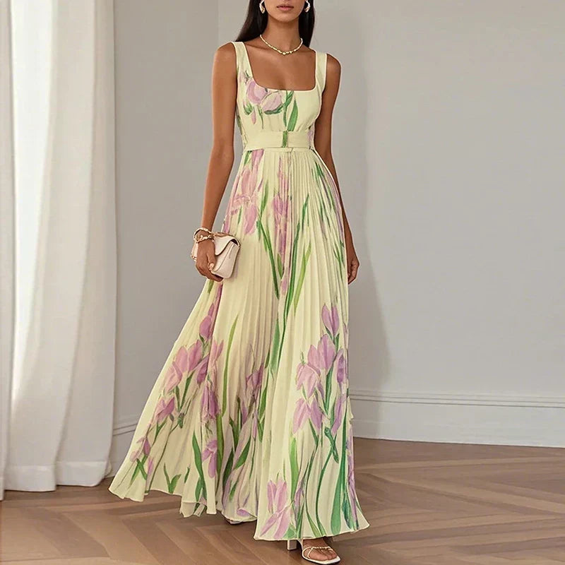 Clara - Elegant Floral Long Dress