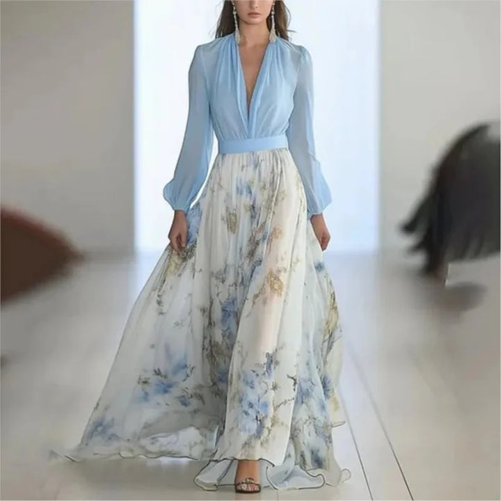 Morwenna - Floral Print Long Dress