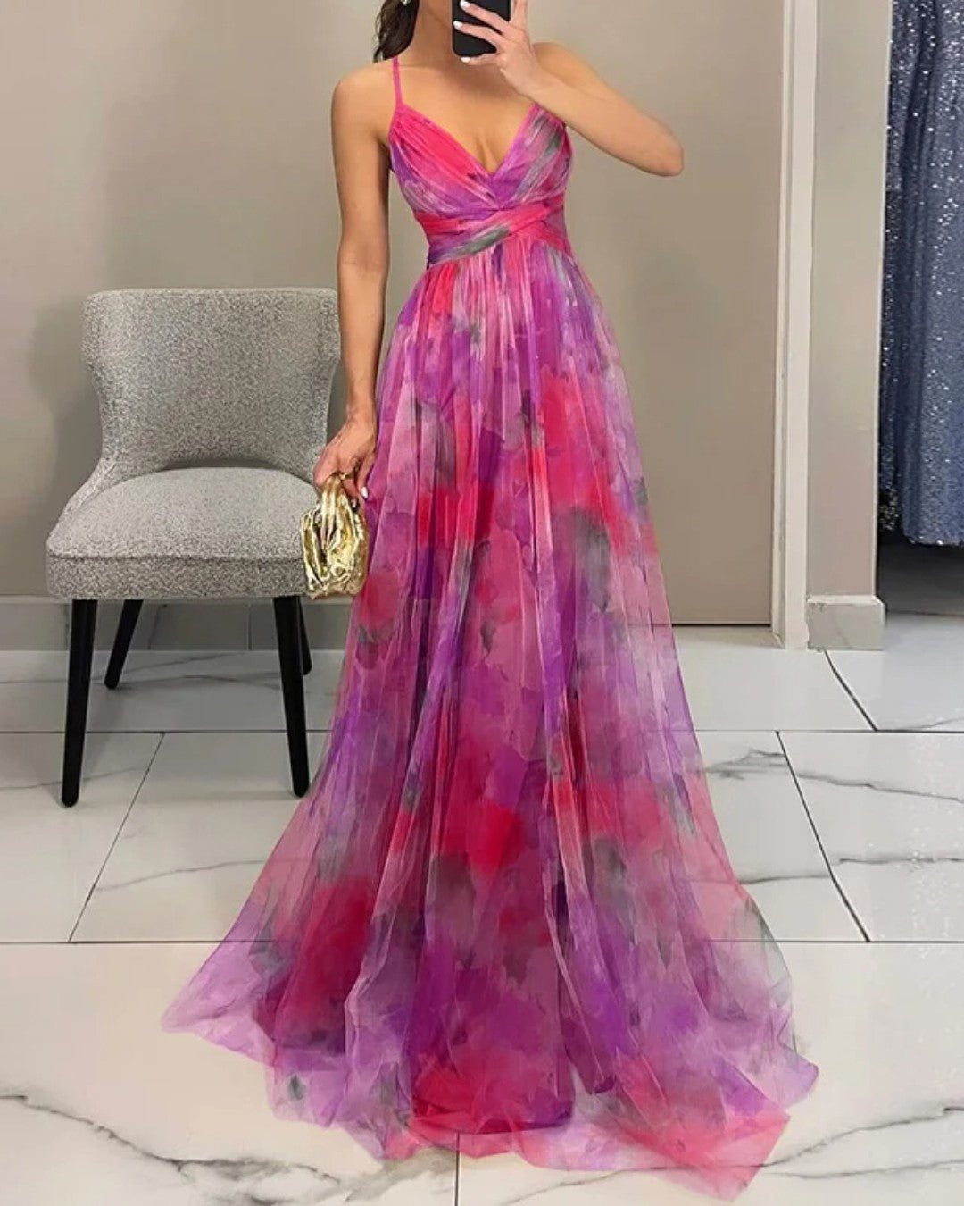 Millie - Elegant Floral Maxi Dress