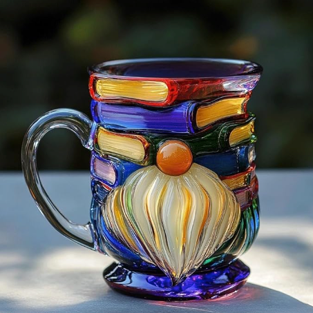 Handmade Dwarf Mug for 3D Book Lovers