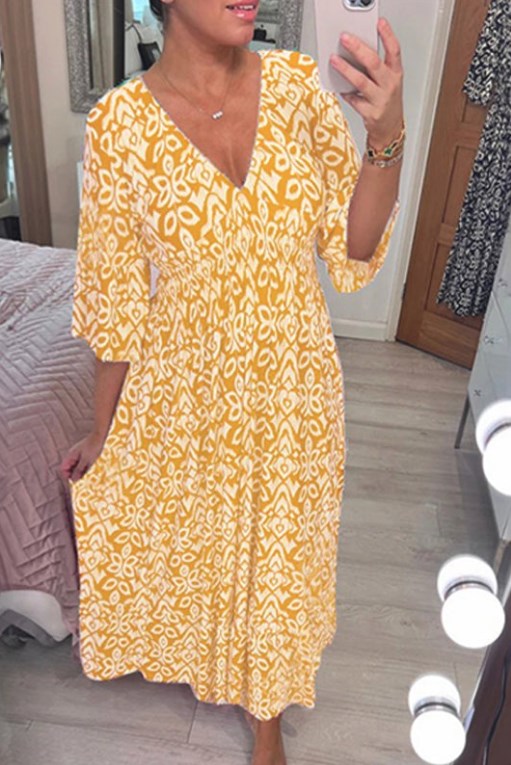 Zara - Casual Bohemian Midi Dress