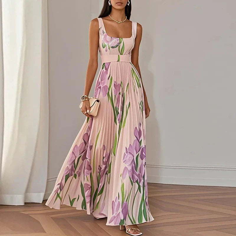Clara - Elegant Floral Long Dress