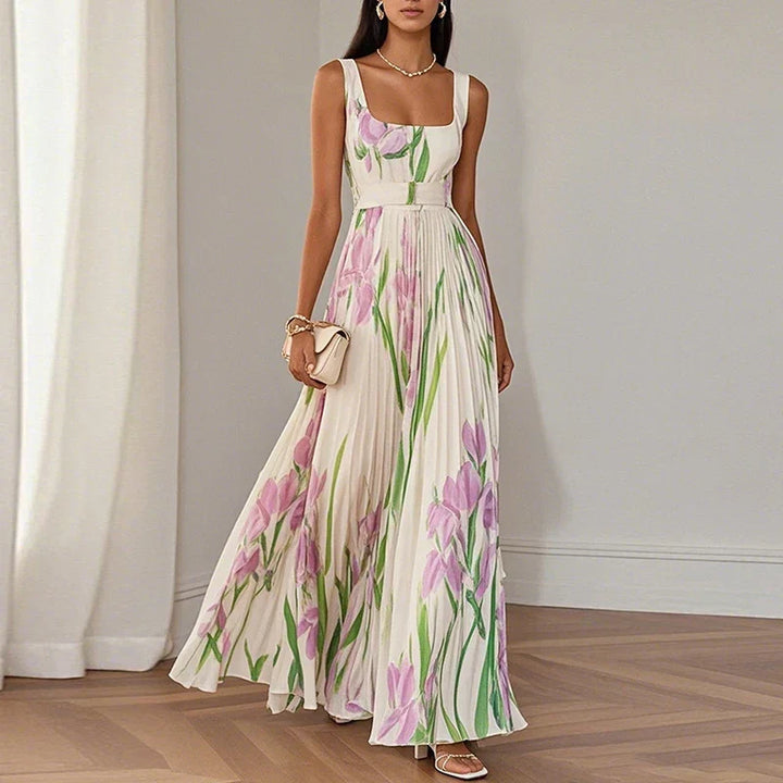 Clara - Elegant Floral Long Dress