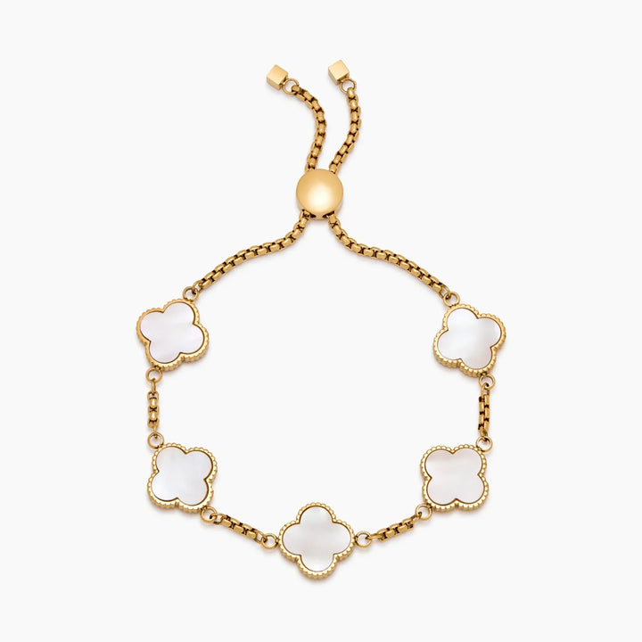 Mother Of Pearl Clover Bracelet