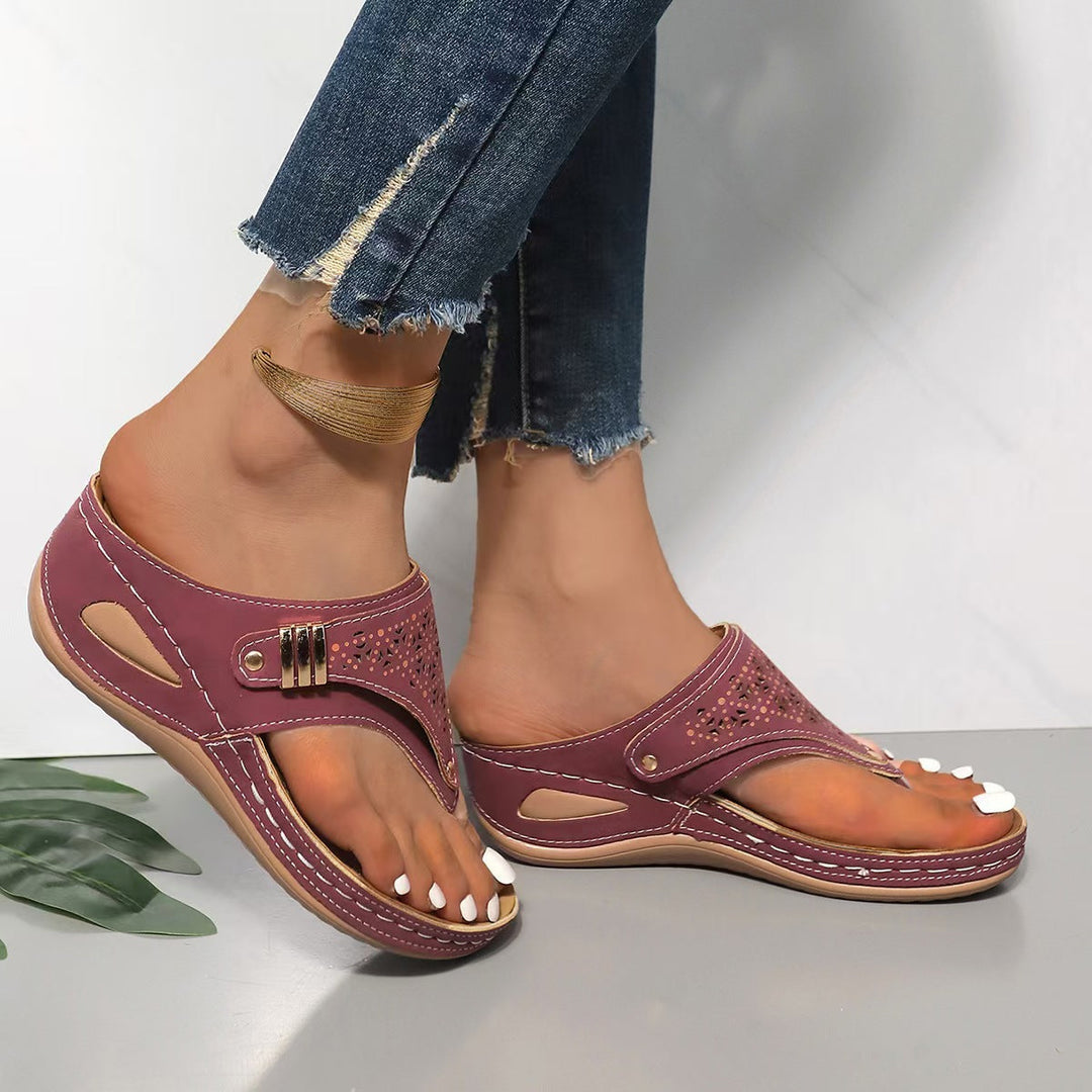 Eliza - Stylish Supportive Wedge Sandals