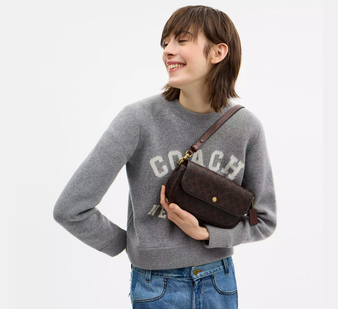 Coach Signature Brook Flap Bag