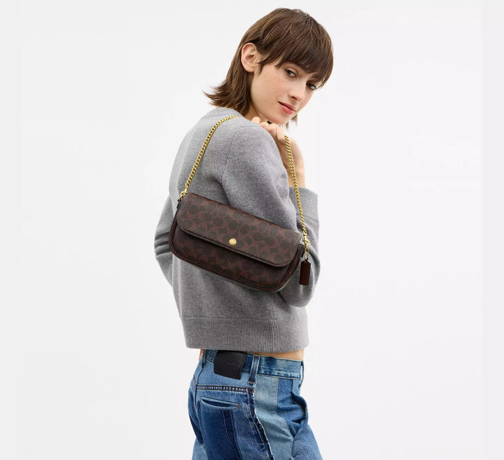 Coach Signature Brook Flap Bag