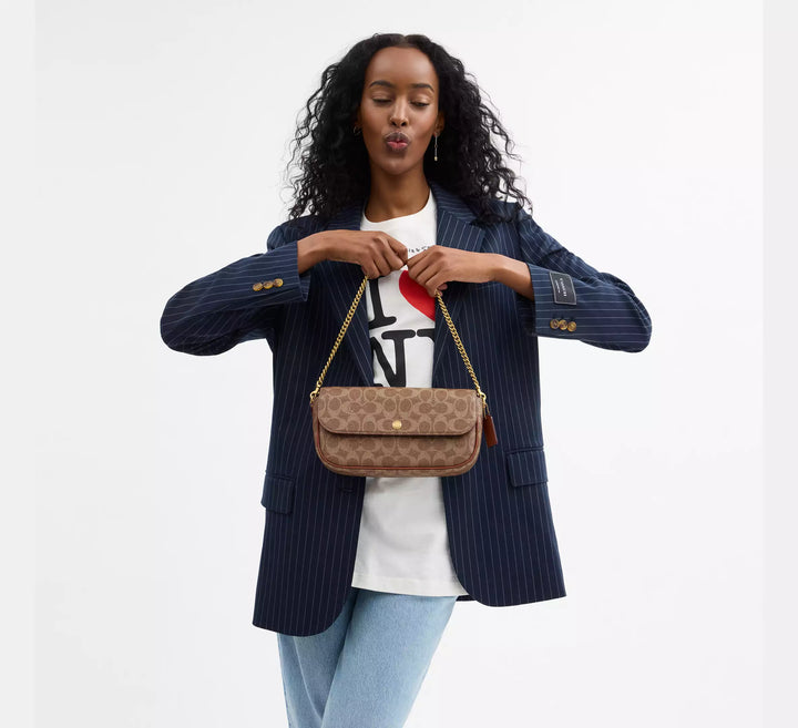 Coach Signature Brook Flap Bag
