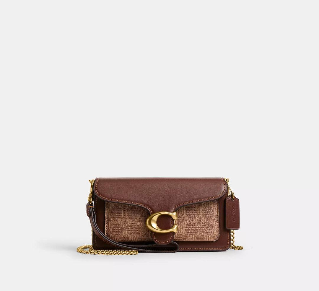 Coach Tabby Chain Crossbody Bag 19 In Signature Canvas