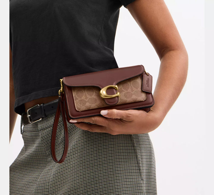 Coach Tabby Chain Crossbody Bag 19 In Signature Canvas