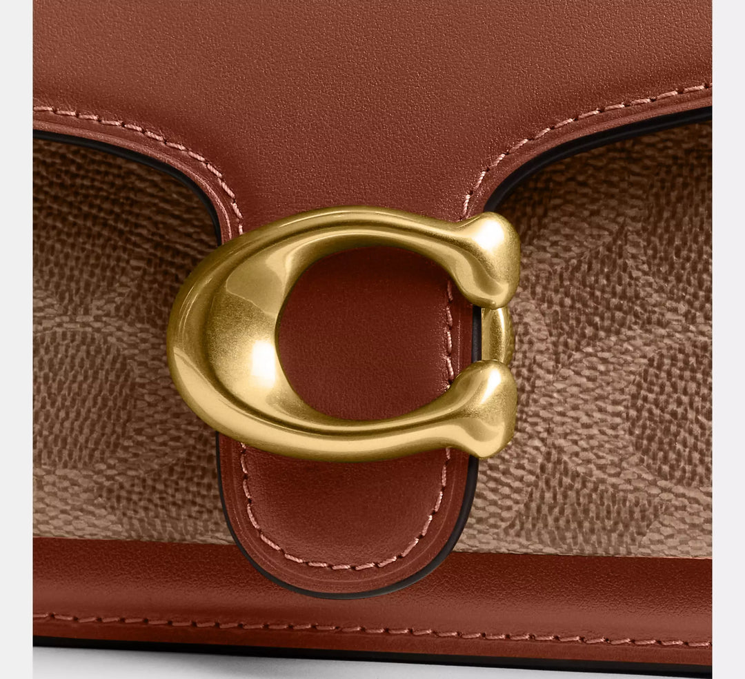Coach Tabby Chain Crossbody Bag 19 In Signature Canvas