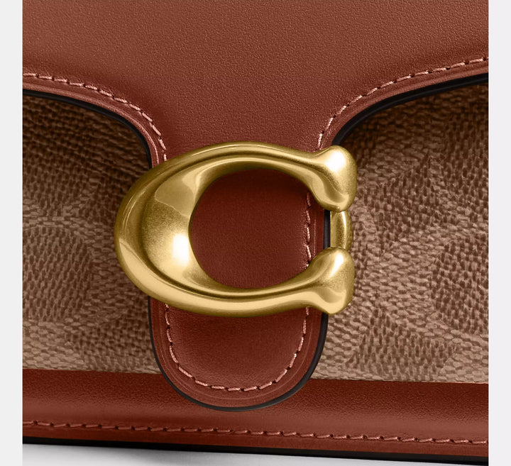 Coach Tabby Chain Crossbody Bag 19 In Signature Canvas