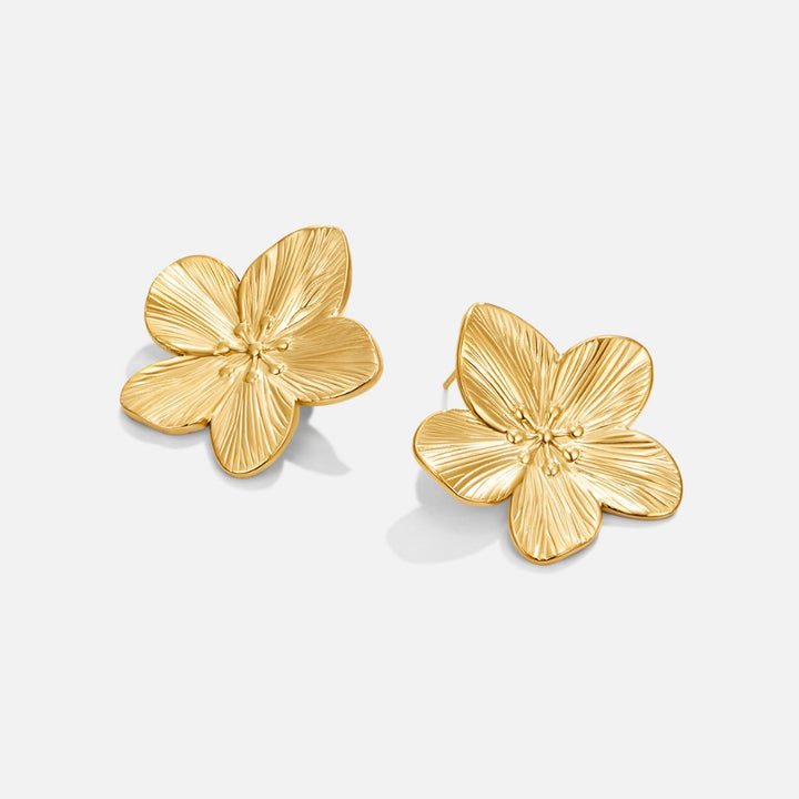 Margarete – Flower Gold Earrings