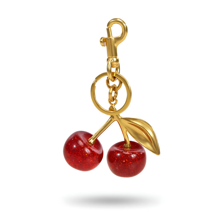 Cherry Charm Bag Keychain