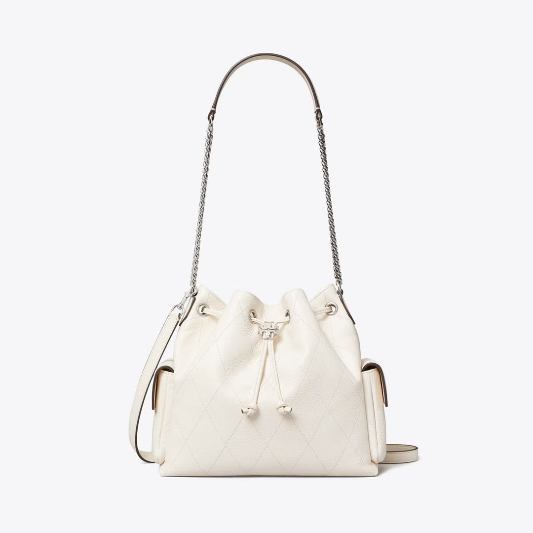Tory Burch Charlie Quilted Drawstring Shoulder Bag